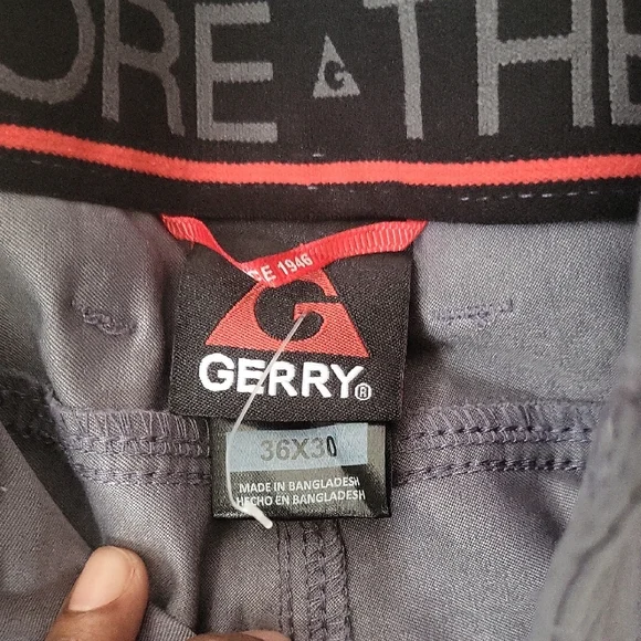 Men's Charcoal Cargo Pants - Picture 2 of 5